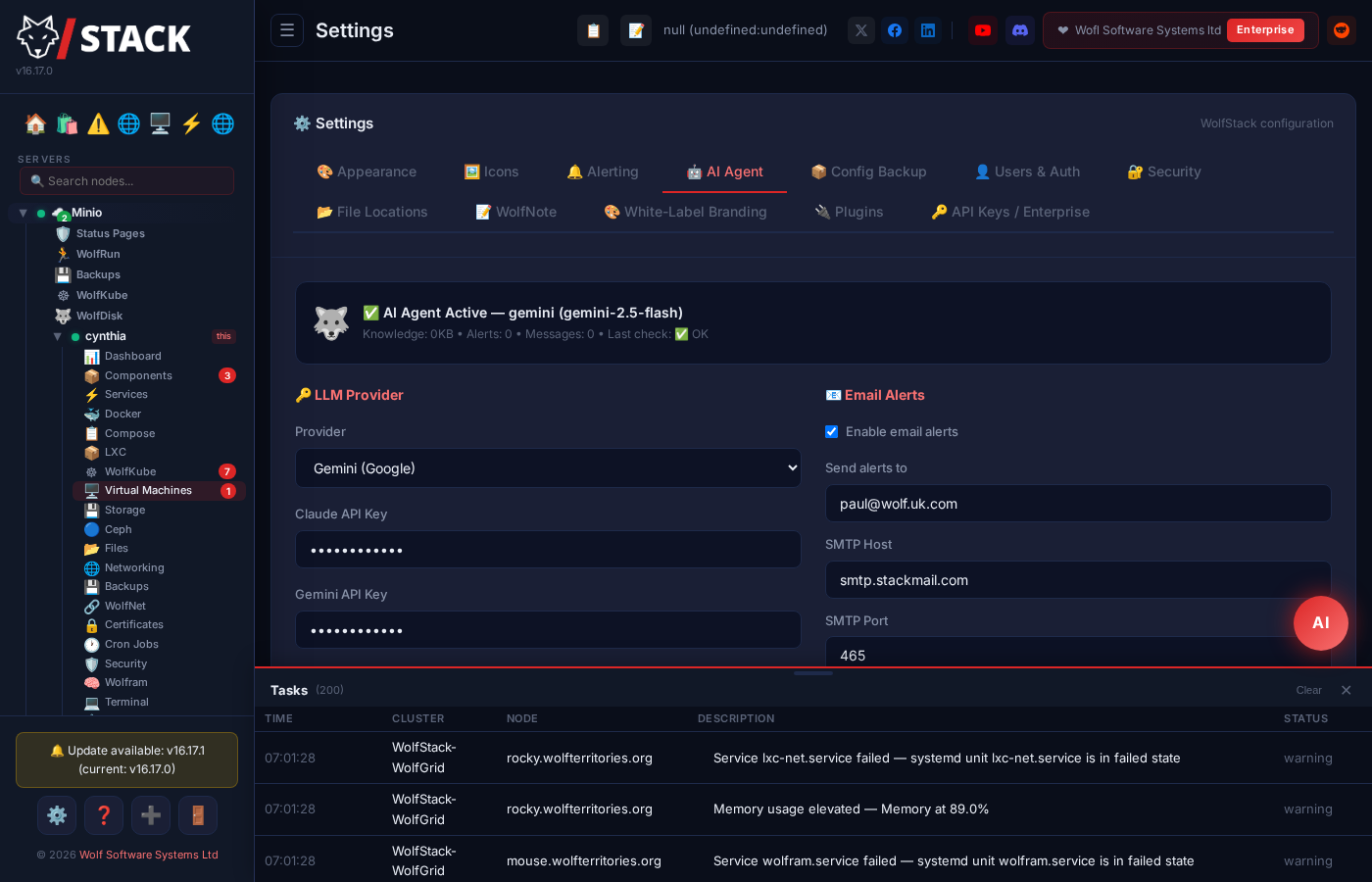 AI Agent — Claude, Gemini, or local AI